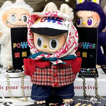 Labubuドール服 15-17cmドール用衣装セット GD同スタイル DIYアクセサリー 服 おもちゃ ギフト 女の子 キッズ 友達用 ロパ