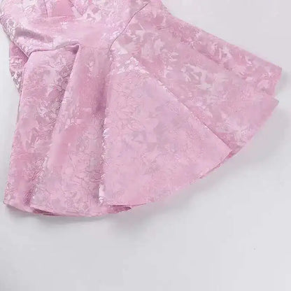 Giyu Club Evening Party Dresses Women 2025 Summer Sexy Bow Halter Long Dress Elegant Jacquard Lace Up Backless Birthday Robe
