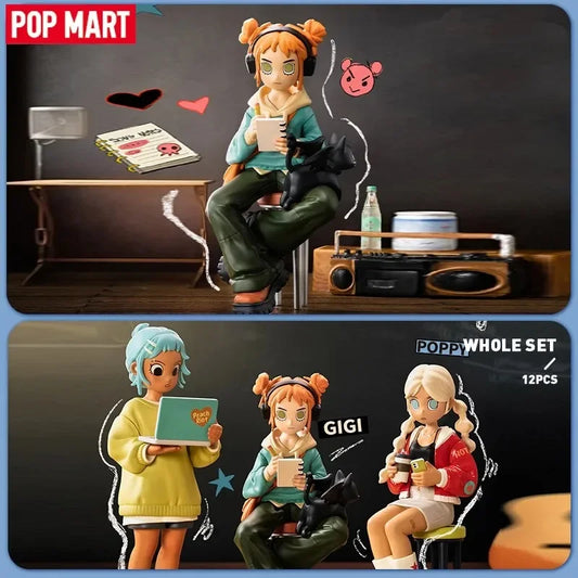 POP MART Peach Riot Rise Up Series Blind Box Toys Guess Bag Mystery Box Mistery Caixa Action Figure Surpresa Cute Model Birthday