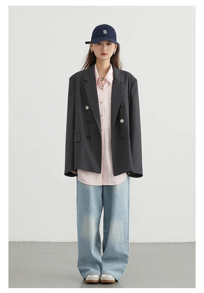 CHIC VEN Korean Women Shirt White Solid Pleated Side Slit Loose Long Sleeved Woman Blouses Female Tops Spring Summer 2025
