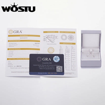 WOSTU 0.5CT モアサナイトビーズチェーンネックレス レディース用 925スターリングシルバー ダイヤモンドカット スターリーモアサナイト ネックレス パーティージュエリー