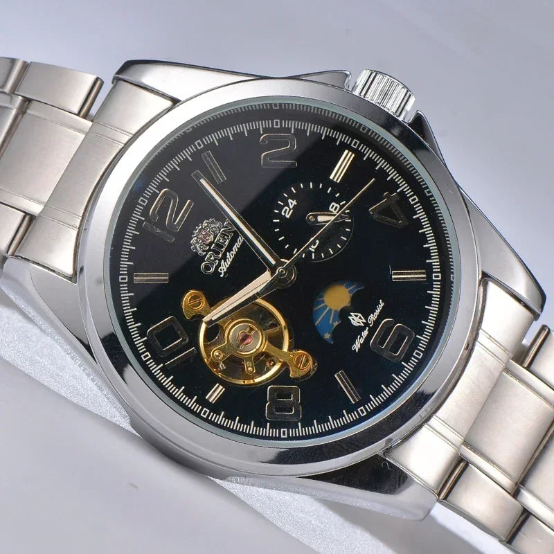 Orient Watches 高品質 AAA クロック 新品 メンズトップウォッチ ラグジュアリー 多機能 オールスチール 自動巻き機械式トゥールビヨン