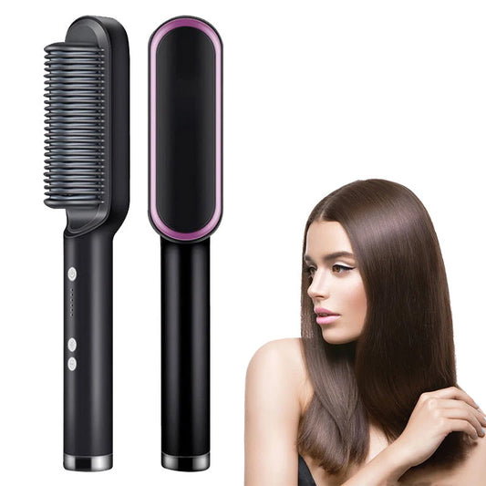 電動ヘアアイロンブラシ プロフェッショナルファッション 急速加熱 セラミックヘアアイロン
