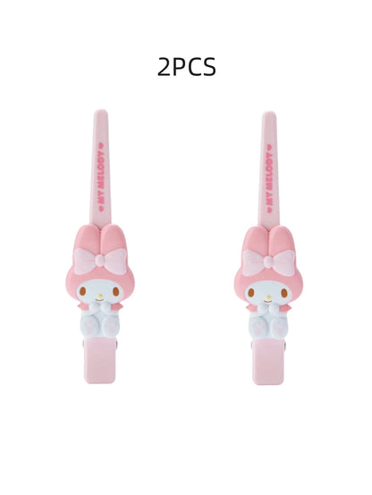 1/2個 ハロー ヘアピン Kitty My Melody Kuromi Cinnamoroll ワードクリップ ヘアアクセサリー ギフト