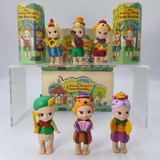2025 Sonny Angel Blind Box Town Musicians Series Mini Anime Figures Ornaments Dolls Fans Christmas Birthday Gift