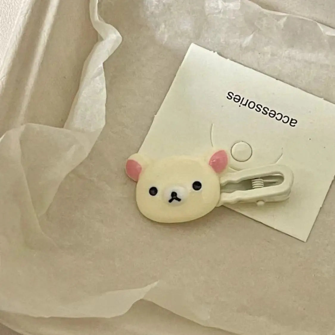 Cartoon Rilakkuma Cute Hairpin Kawaii Sweet Lovely Bangs Side Clip Student Small Versatile Headdress Girl Birthday Gift Ornament