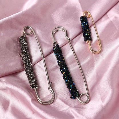 2Pcs Women's Brooch Tighten Waist Brooches for Women Skirt Pants Jeans Adjustable Waist Clip Crystal Pins Clothing Accessories