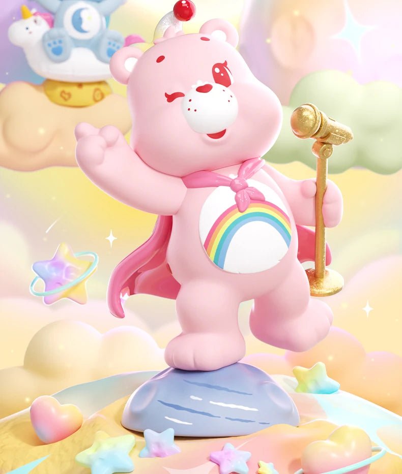 FUNISM オリジナル正規品 CareBears ヒーリングプラネットシリーズ ブラインドボックスフィギュア モデル ハンドメイド デスクトップオーナメント おもちゃ 誕生日ギフト