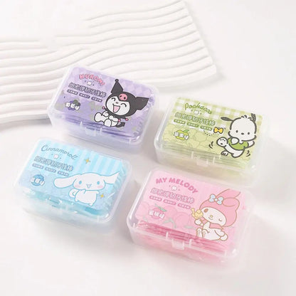 Miniso Melody Dental Floss Are Fine Elastic Have A Cute Fruity Flavor Kuromi Round Floss Boxes Are Portable for Teeth Cleaning