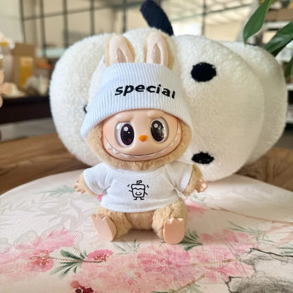 [Clothes only] POPMART POP MART LABUBU Sitting party second-generation vinyl doll clothes casual wear