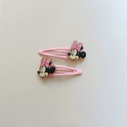 Disney Anime Minnie Mouse Hairrope Hairpin Kawaii Minnie Hair Accessories Cartoon Girl Hairpin Baby Gifts