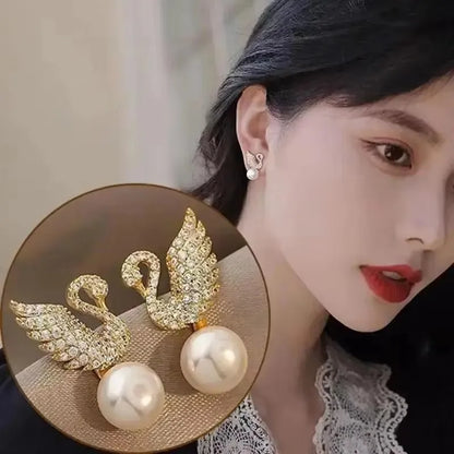 925 Silver Needle Korean Fashion Zircon Geometric Earrings For Women Jewelry 2025 Trending Luxury Crystal Cross Stud Earrings