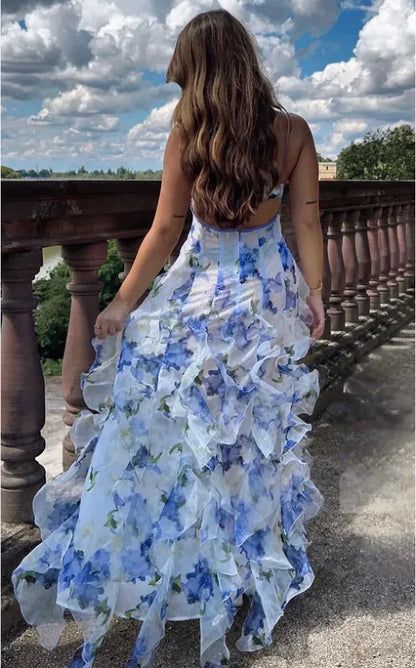 Long dresses Elegant Off Shoulder Evening Dress 2025 Princess Sleeve Chiffon Gown for Women Party Prom Formal Wear Long A-Line