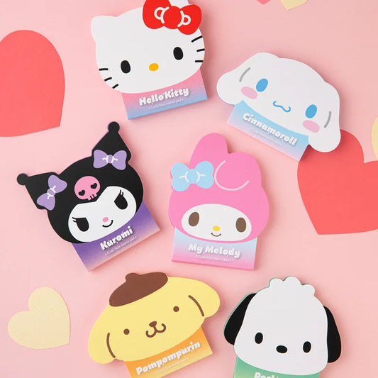 Cute Sanrio Cartoon Hello Kitty Kuromi Alien Memo Pad Notebook Kawaii My Melody Student Office Message Memo Stationery Supplies