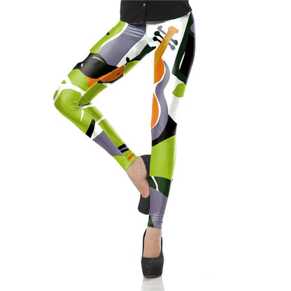 ハロウィン カジュアル レディースレギンス ミッドウエスト スケルトン デジタルプリント ヨガレギンス パンツ ジム タイトパンツ ワークアウト