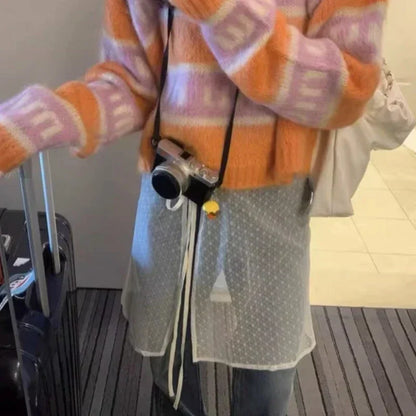 レース重ねガーゼスカート タイアップ付き レディース ヴィンテージ ボウノットプリント 透け感レースストラップ ワンピース バンデージ チュールドレス カーテン