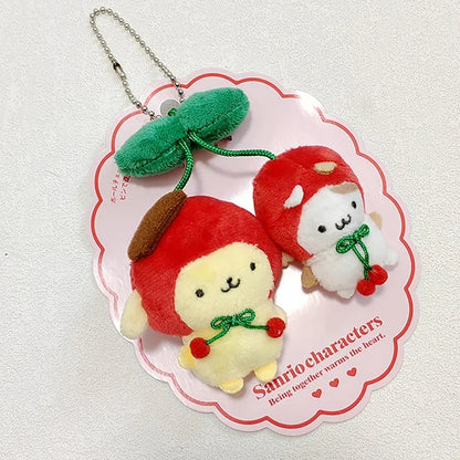 チェリーサンリオカワイリクロミマイスイートピアノハローキティぬいぐるみキーチェーンブローチパチャッコバックパックペンダントデコレーション女の子ギフト