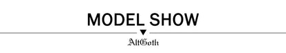 AltGoth Harajuku Gothic Dark Dress Women Streetwear Cyber Punk Y2k E-girl Grunge Sexy Hollow Out High Waist Bodycon Dress Female