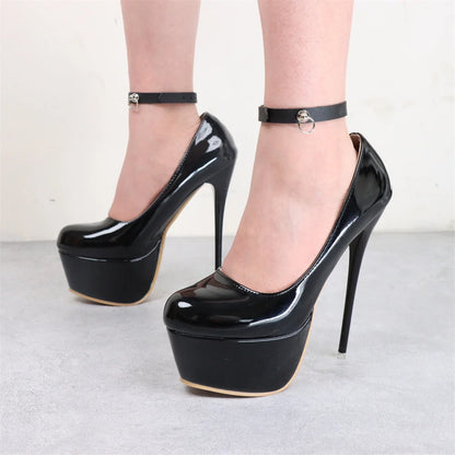 Ankle Belt Black O-Ring Ankle Punk Leather Feather Anklet Men's Women Alloy Pendant Accessories YK2 Ankle Belt