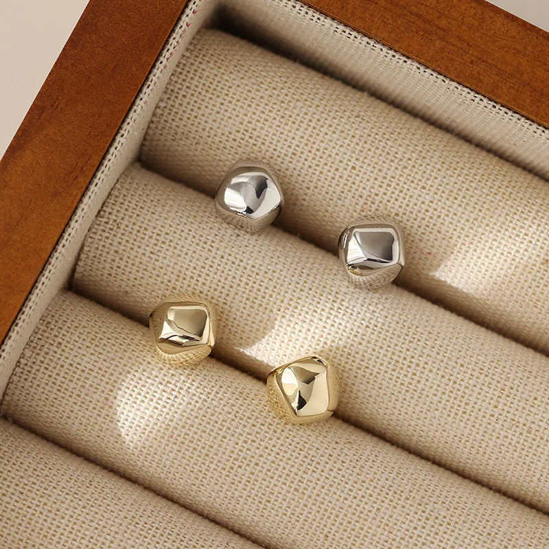 925 Silver Stud Earrings Women Style Cute Sweet Jewelry Accessories Simple Fashion Jewelry Accessories