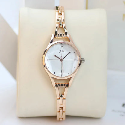Luxury Bracelet Watch For Women Elegant Rose Gold Ladies Wrist Watches Rhinestone Simple Fashion Female Quartz relogio feminino
