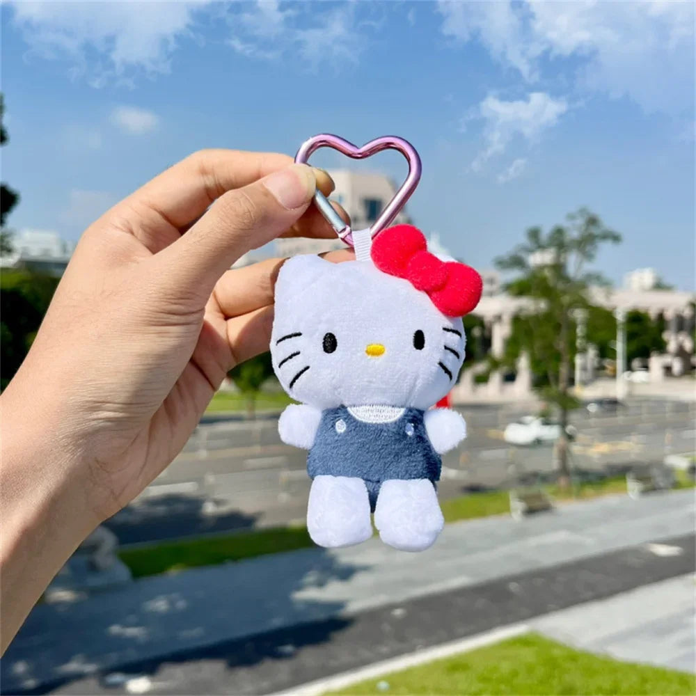 アニメ Sanrio カートゥーン キーチェーン ハローキティ ぬいぐるみ ペンダント キーリング チャーム バックパック 車用デコ バッグアクセサリー 女の子向けギフト おもちゃ