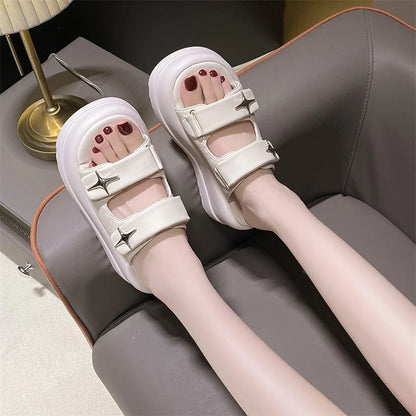 Slippers for Women 2023 Summer New Fashion New Designer Platform Slippers Female Solid Color Fashion Casual Flip Flops Women