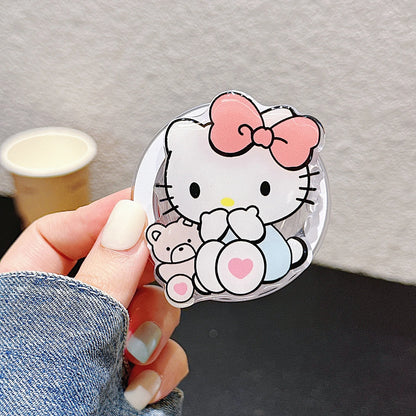 Sanrio Magnetic Mobile Phone Holder Cute Hello Kitty My Melody Kuromi Cinnamoroll Little Twin Star Keroppi Boy Girl Gift