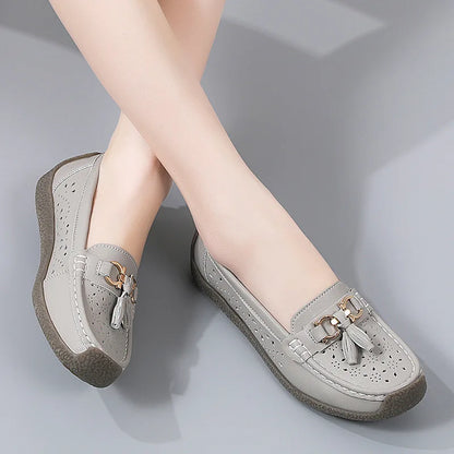 2025 New Loafers Women Summer Fashion Round Toe Nurse Shoes Soft Sole Non-slip Flat Shoes Breathable Casual Sports Women's Shoes