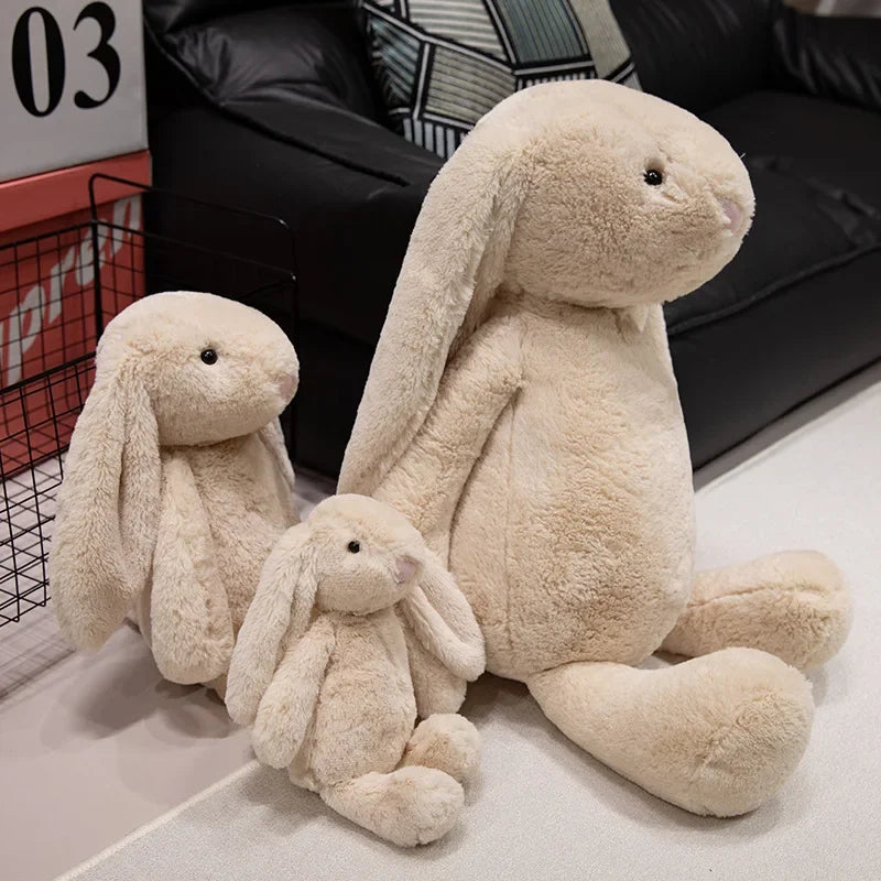 かわいい長い耳のウサギのぬいぐるみぬいぐるみバニー人形赤ちゃんの睡眠仲間ぬいぐるみ人形子供へのギフト