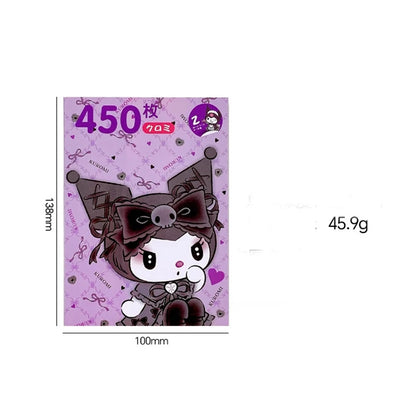 450Pcs/Book Sanrio Stickers Melody Cartoon Kuromi Hello Kitty Cinnamoroll Hand Acount Decorative Sticker Girls Gift Kids Toys