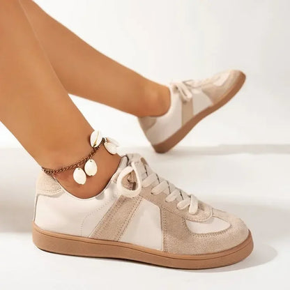 Women Sneakers 2024 Spring Autumn New Fashion Training Comfortable Breathable Sneakers Women Casual Lace Up Flat Shoes for Women