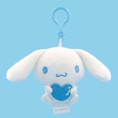 Sanrio Hello Kitty Plush Small Charms My Melody Plushies Kuromi Bag Charm Cinnamoroll Pendant Pompom Purin Doll Pachacco Kid Toy