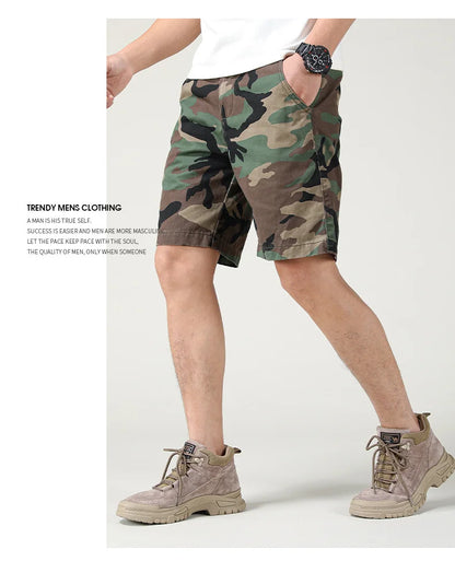 2025 Summer Men's Thin Loose Casual Work Short Pants Simple Wearable Camouflage Wear-resistant Tooling Sports Shorts For Man