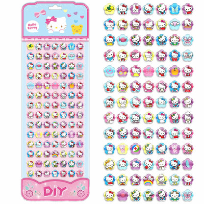 Sanrio My Melody Gemstone Stickers For Kids Cartoon 98 3D Diamond Sticker Kuromi Hello Kitty long card Child&Girls Cute Toy Gift
