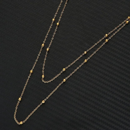Stainless Steel Simple and fashionable bead wasit chain Bohemian women's body chain Sexy Beach Wedding Accessories Women Bra Cro