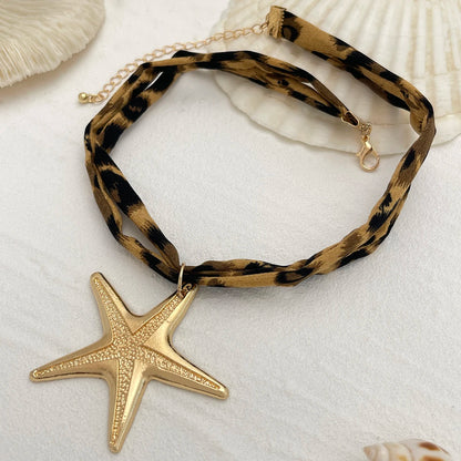 Ingemark 7 Styles Ethnic Multilayer Velvet Chain Necklace Women 2025 New Fashion Metal Conch Starfish Heart Pendant Neck Jewelry