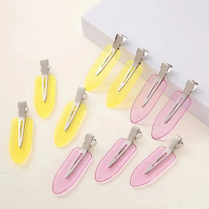 10個/セット レディース ヘアクリップ サイドバングス固定 フリンジバレッタ メイクアップツール 女性 レディース ガールズ ヘッドウェア ヘアピン ヘアアクセサリー