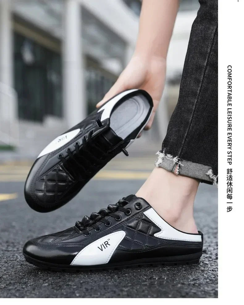 2025 Summer Slippers for Men Trendy Men's Flat Bottom Casual Shoes Soft Sole Support Shoes Men's Sneakers Zapatos De Hombre