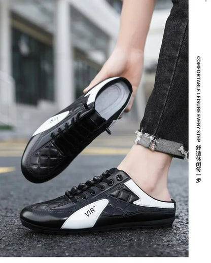 2025 Summer Slippers for Men Trendy Men's Flat Bottom Casual Shoes Soft Sole Support Shoes Men's Sneakers Zapatos De Hombre