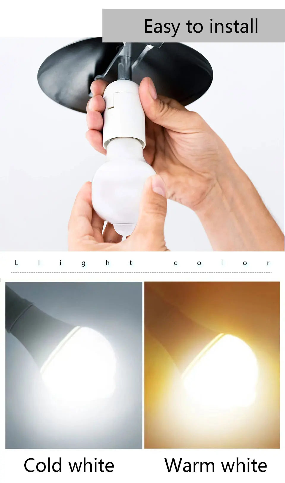 E27 LED PIRモーションセンサー電球 15W 18W 屋外照明 人感誘導電球 リビングルーム 寝室 廊下 ガレージ用