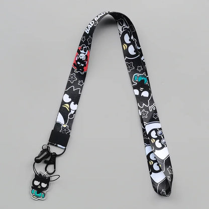 Cute Sanrio Characters Cosplay Accessories Cartoon Neck Strap Lanyard with Phone Strap and Card Holder