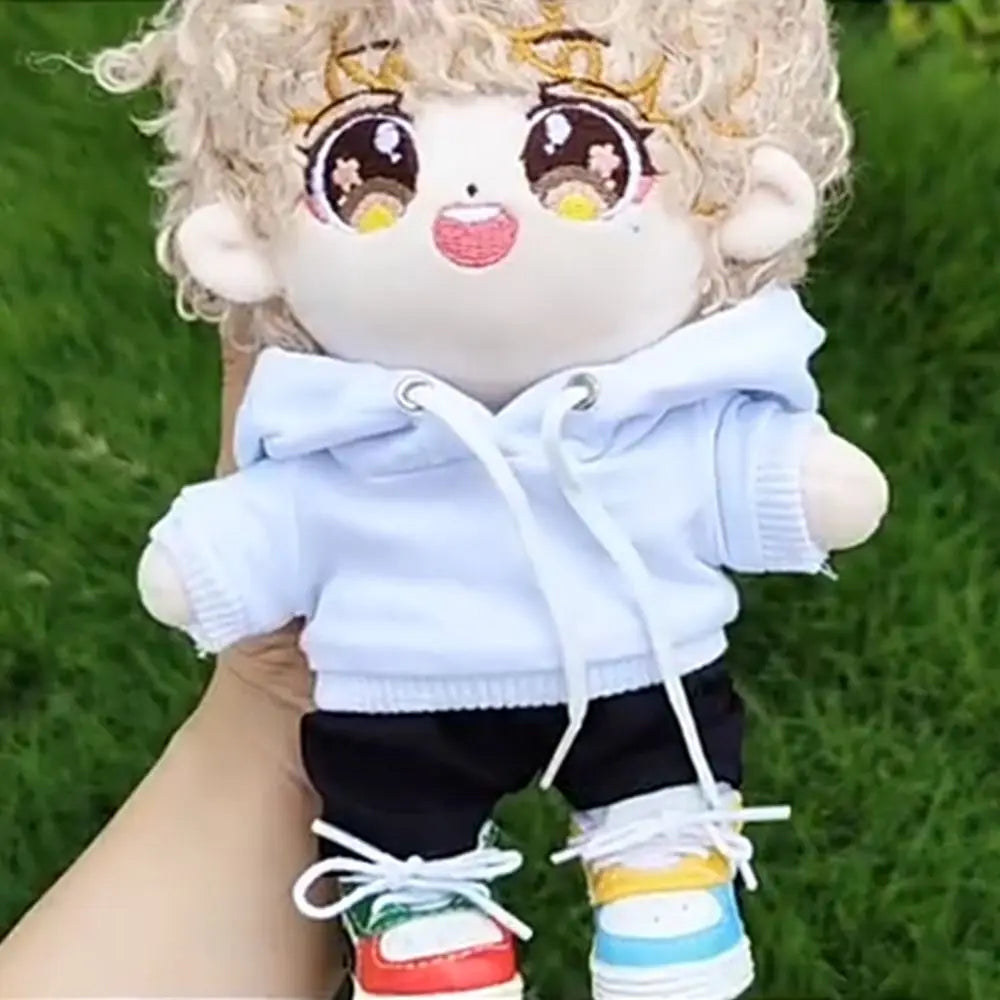 10/15cm/20cm コットンドール用ハンドメイドファッション服パーカー、1/12 BJDドール用スウェットシャツ衣装、1/11 1/12 OB11用トップス