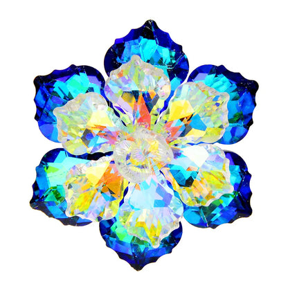 CINDY XIANG Shining Crystal Flower Brooches For Women Handmade Winter Fashion Pin 20 Colors Available Party Accessories