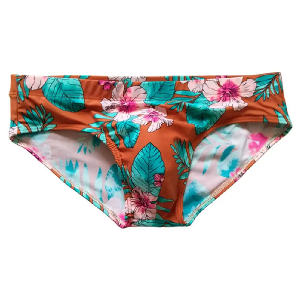 Sexy Floral Print Swimwear Men Beach Shorts Board Surfing Shorts Swimming Trunks Push Up Pad Men Swimsuits Sunga Bathing Suits