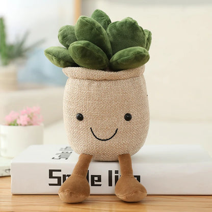 25cm シミュレーション 漫画 プラントポットシリーズ ぬいぐるみ 多肉植物 チューリップ ユリ ぬいぐるみ おもちゃ ホームデコレーション リビングルーム 寝室 女の子へのギフト