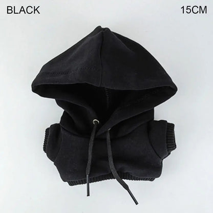 10/15cm/20cm コットンドール用ハンドメイドファッション服パーカー、1/12 BJDドール用スウェットシャツ衣装、1/11 1/12 OB11用トップス