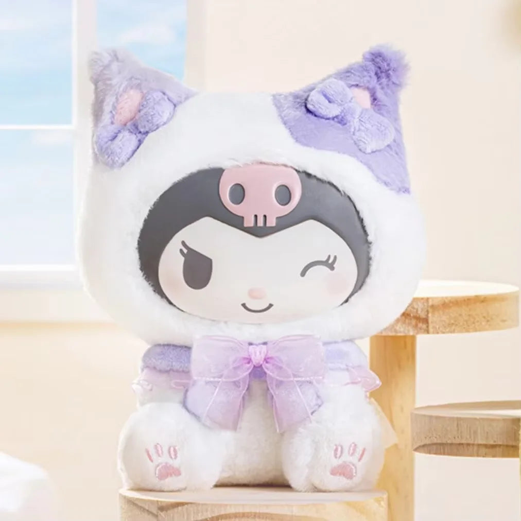 Genuine Play With Kittens Series Blind Box Hellokitty Kuromi Melody Mystery Box Anime Figure Pendant Collection Kid Custom Gift