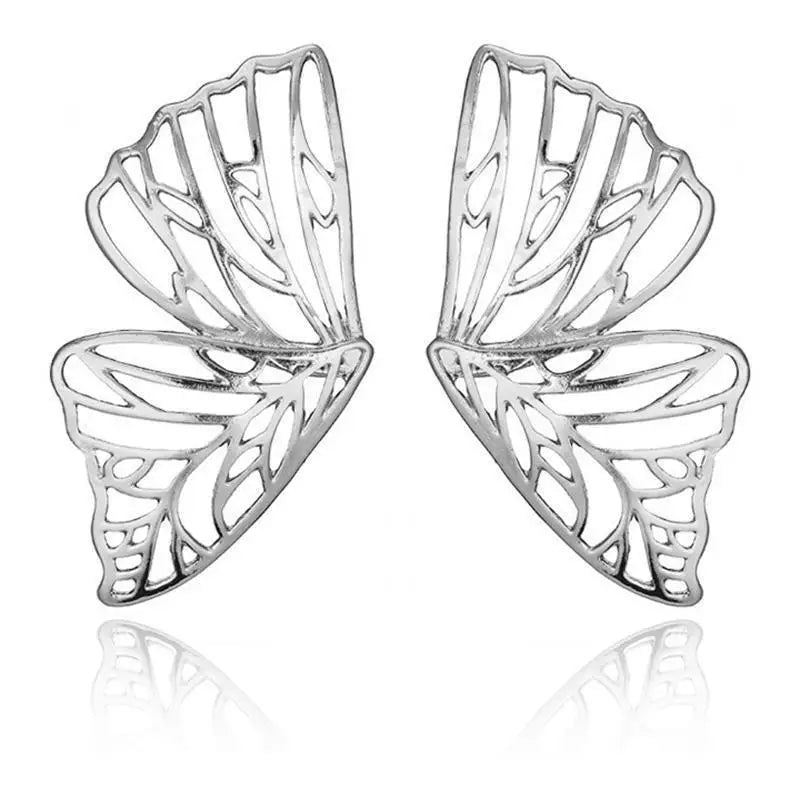 925 Silver Needle Korean Big Elegant Earrings For Woman Metal Jewelry 2025 Trending Vintage Geometric Women's Earrings Z40