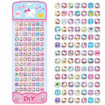 Sanrio My Melody Gemstone Stickers For Kids Cartoon 98 3D Diamond Sticker Kuromi Hello Kitty long card Child&Girls Cute Toy Gift